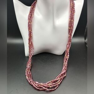 My vanished lover rose twist necklace Elegant! N334